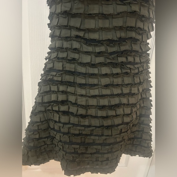 Sandro Black Ruffle Mini Dress - Picture 4 of 7